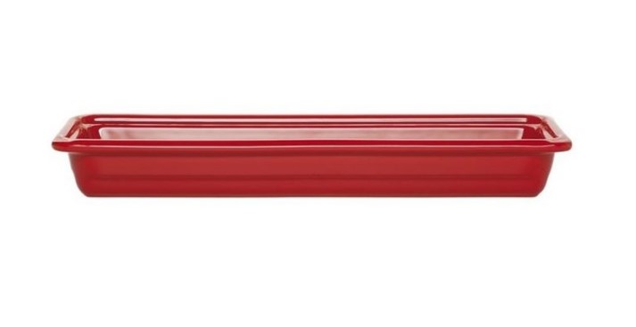 Гастроемкость 1/1 h= 65 мм. 530*325 мм. 5,0 л. красная керам Emile Henry /1/2/100/ ТП