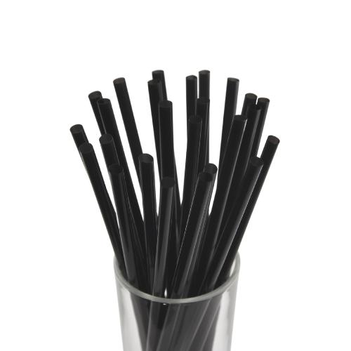 Трубочки кокт. 0,6*20,5 см. 1000 шт/уп. прямые черные Кола /1/10/ АКЦИЯ