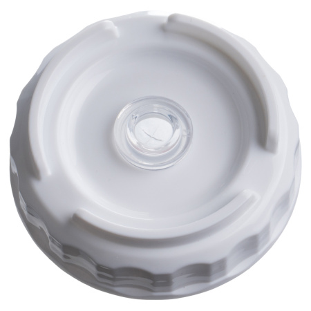 Емкость для соуса 1000 мл. d=75 мм. h=257 мм. c 2 крышками, с силик. носик. широкая прозрачная, крышки белые GP /1/96/ ВДОХНОВЕНИЕ