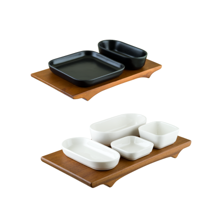 Тарелка квадр. 150*140 мм. без полей Черный, форма НотНит Bonna /1/6/864/