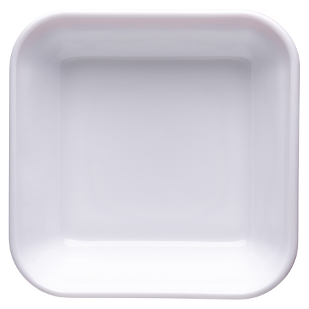 Салатник квадр. 110*110 мм. 200 мл. h=37 мм. вишневый край штабелир. Браш /1/6/24/ АКЦИЯ