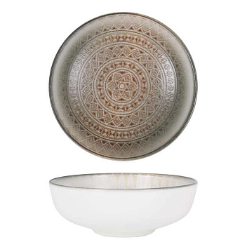 Салатник d=140 мм. 350 мл. h=50 мм. штабелир. Дамаск, форма Хюгге Bonna /1/12/