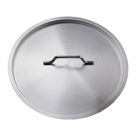 Кастрюля 10 л. нерж. d=32 см. h=12 см. низкая, тройное дно с крыш. (индукция) MGsteel /1/