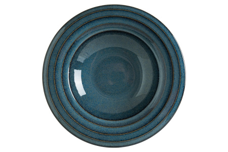 Тарелка d=230 мм. глубокая 300 мл. Оушн Хало широкая полоска Bonna /1/6/
