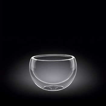 Салатник d =85 мм. 250 мл. h=75 мм. с двойными стенками Термостекло Wilmax /6/96/