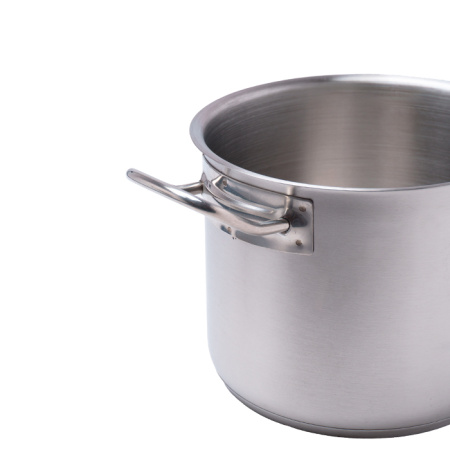 Кастрюля  2,8 л. нерж. d=18 см. h=10 см. тройное дно с крышк. (индукция) MGsteel /1/