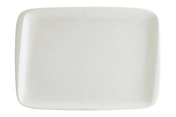 Блюдо прямоуг. 230*160 мм. Ирис Белый, форма Мув Bonna /1/12/1260/