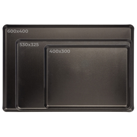 Противень 400*300 мм. h=1 см. алюмин. с антиприг. покр. Tellier /1/