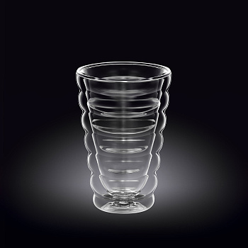 Стакан 300 мл. d=85 мм. h=135 мм. с двойными стенками Термостекло Wilmax /1/60/