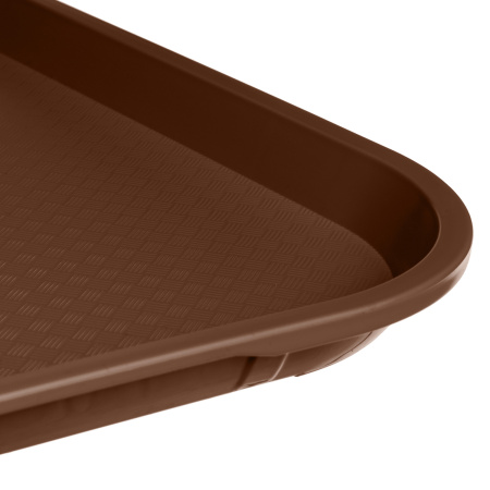 Поднос 44,5*34,5 см. темно-коричневый поверхность классик (167) MGprof /1/10/ АКЦИЯ