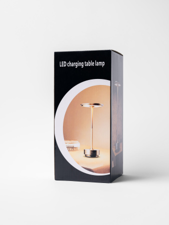 Лампа настольная d=13 см. h=27,5 см. 3 цвета, сенсорная регулировка яркости, алюм., черная LED HIGH-TECH MGline /1/20/ ВДОХНОВЕНИЕ