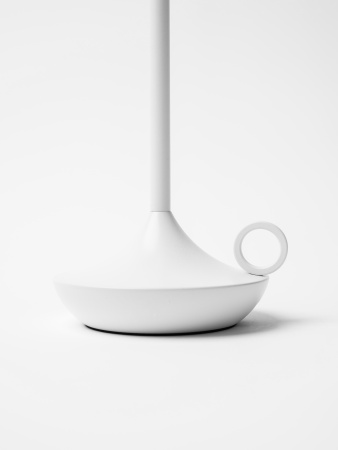 Лампа настольная беспроводная d=11 см. h=25,5 см. 1 цвет, 3 режима яркости, алюм., белая LED CANDLE MGline /1/20/