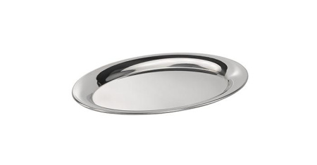 Поднос для подачи овальный 20*14,5 мм нерж. APS /1/ АКЦИЯ