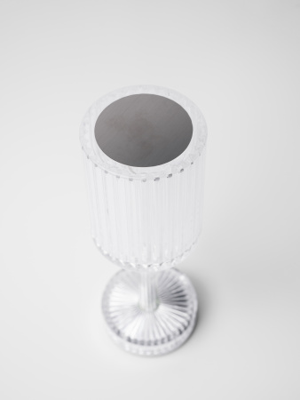 Лампа настольная беспроводная d=8,5 см. h=24,5 см. 15 цветов, 7 режимов яркости, нерж./акрил, прозрачная LED GATSBY MGline /1/20/