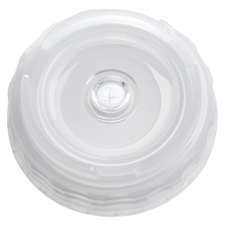 Емкость для соуса  750 мл. d=70 мм. h=237 мм. с 2 крышками, с силик. носик. широкая прозрачная, крышки прозрачные GP /1/96/ ВДОХНОВЕНИЕ