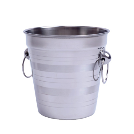 Ведро для льда 1,5 л. нерж. d=13 см. MGsteel /1/48/ АКЦИЯ