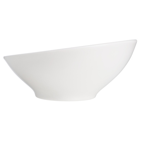 Салатник d=160 мм. 350 мл. h=55/75 мм.(тарелка подст.68287)скошенный край Белый,форма Ванто Bonna /1/12/552/