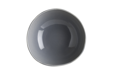 Соусник 100 мл. d=100 мм. h=40 мм. Серый, форма Крас волнистый край Bonna /1/12/