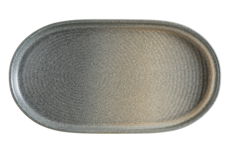 Блюдо овальное 375*235 мм. с бортом Хорнфэлс Bonna /1/6/