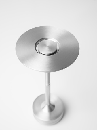 Лампа настольная d=13 см. h=27,5 см. 3 цвета, сенсорная регулировка яркости, алюм., серебристая LED HIGH-TECH MGline /1/20/ ВДОХНОВЕНИЕ