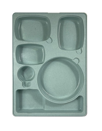 Термоподнос 542*387*120 мм. на 6 предметов с крышкой (-40°C до +110°C) п/п /1/3/