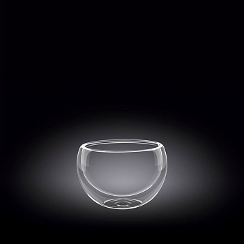 Соусник  80 мл. d=55 мм. h=45 мм. с двойными стенками Термостекло Wilmax /6/216/