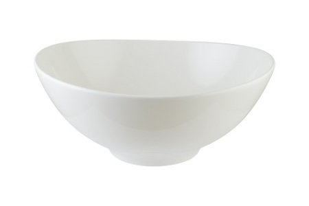 Салатник d=190 мм. 1400 мл. h=82 мм. Белый, форма Агора Bonna /1/12/408/