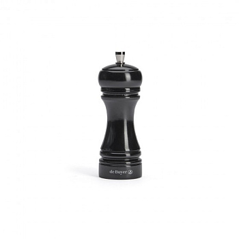 Мельница для перца h=14 см. бук, черная De Buyer /1/6/