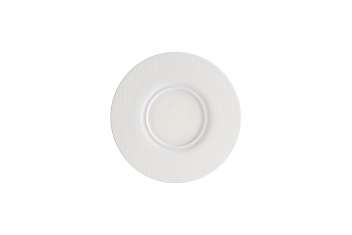 Блюдце d=160 мм. Белый Пэтч, форма Нит, тонкий край Bonna /1/6/