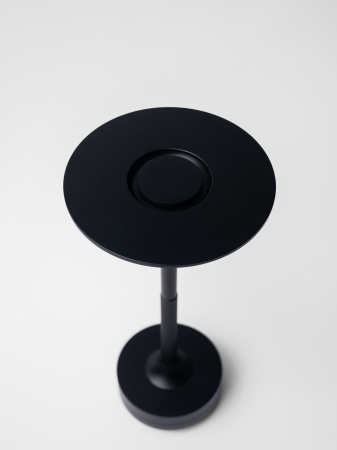 Лампа настольная d=13 см. h=27,5 см. 3 цвета, сенсорная регулировка яркости, алюм., черная LED HIGH-TECH MGline /1/20/ ВДОХНОВЕНИЕ