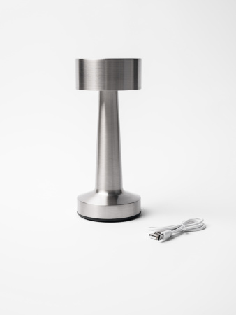 Лампа настольная  d=9 см. h=21,5 см. 3 цвета, сенсорная регулировка яркости, нерж., серебристая LED SIMPLE II MGline/1/20/ ВДОХНОВЕНИЕ