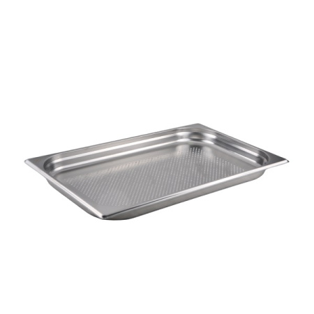 Гастроемкость 1/1 h= 40 мм. 530*325 мм. 5,5 л. нерж.перфорир. d=4 мм. MGsteel /1/6/
