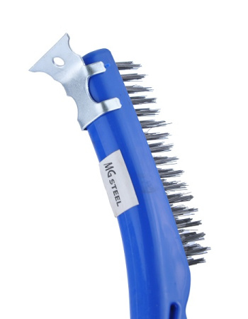 Щетка для гриля 26 см. со стальной щетиной, пластик MGprof  /1/120/ АКЦИЯ