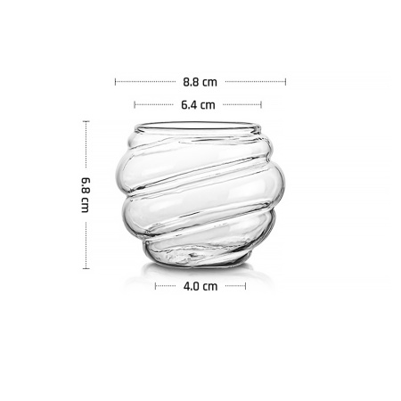 Стакан для коктейля 260 мл. d=88 мм. h=68 мм. Термостекло Свирл MGline /6/24/