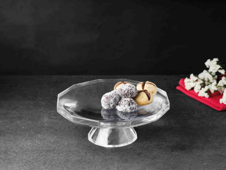 Подставка для торта d=30 см. h=9 см. на ножке хр. стекло Кристаллин Турция /1/