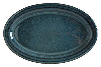 Блюдо овальное 320*235 мм. Оушн Хало широкая полоска Bonna /1/6/ 