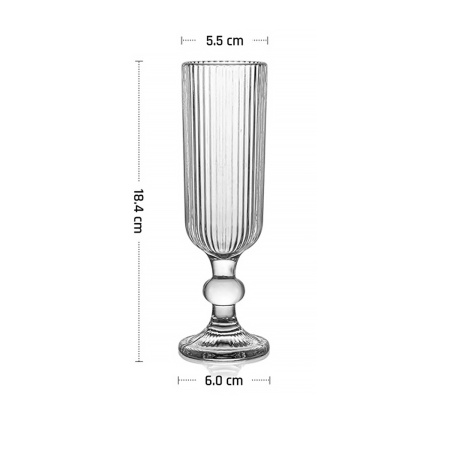 Бокал-флюте 160 мл. d=55/60 мм. h=184 мм. Гэтсби MGline /6/24/ ВДОХНОВЕНИЕ