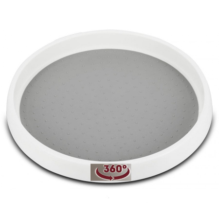 Поднос для подачи прорезиненный d=25 см. h=3,3 см. п/п, вращающийся /1/40/