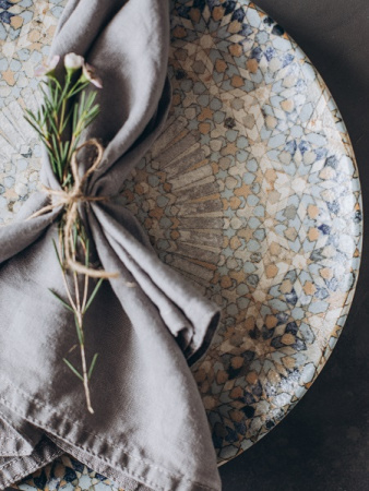 Блюдо для пиццы d=320 мм. Мозаик, форма Гурмэ Bonna /1/6/348/