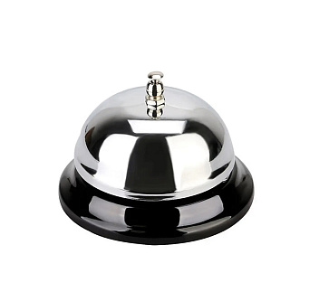 Звонок барный d=10 см. h=7 см. хром.сталь MGsteel /1/6/144/