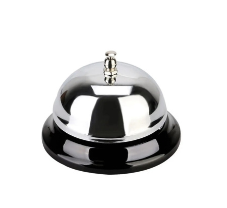 Звонок барный d=10 см. h=7 см. хром.сталь MGsteel /1/6/144/