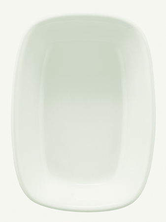 Блюдо прямоуг. 200*140 мм. Белый, форма Гурмэ Bonna /1/6/1020/