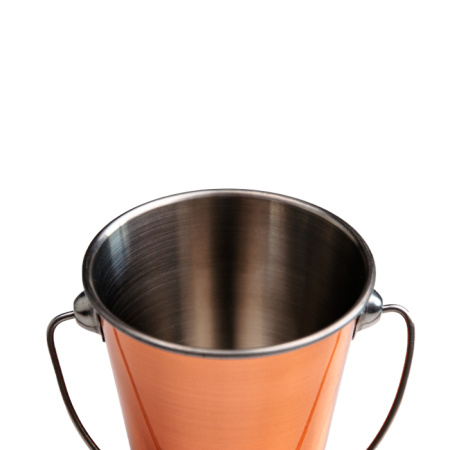 Ведерко для подачи  d=90/60 мм. h=90 мм. 350 мл. нерж. медное MGsteel /1/72/ АКЦИЯ