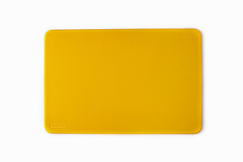 Доска разделочная п/п 450*300*11 мм. желтая поверхность шагрень MGprof /1/10/ 