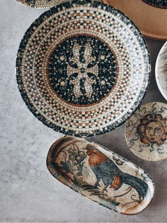 Блюдо овальное 300*155 мм. Месопотамия Фауна, форма Хюгге Bonna /1/6/432/